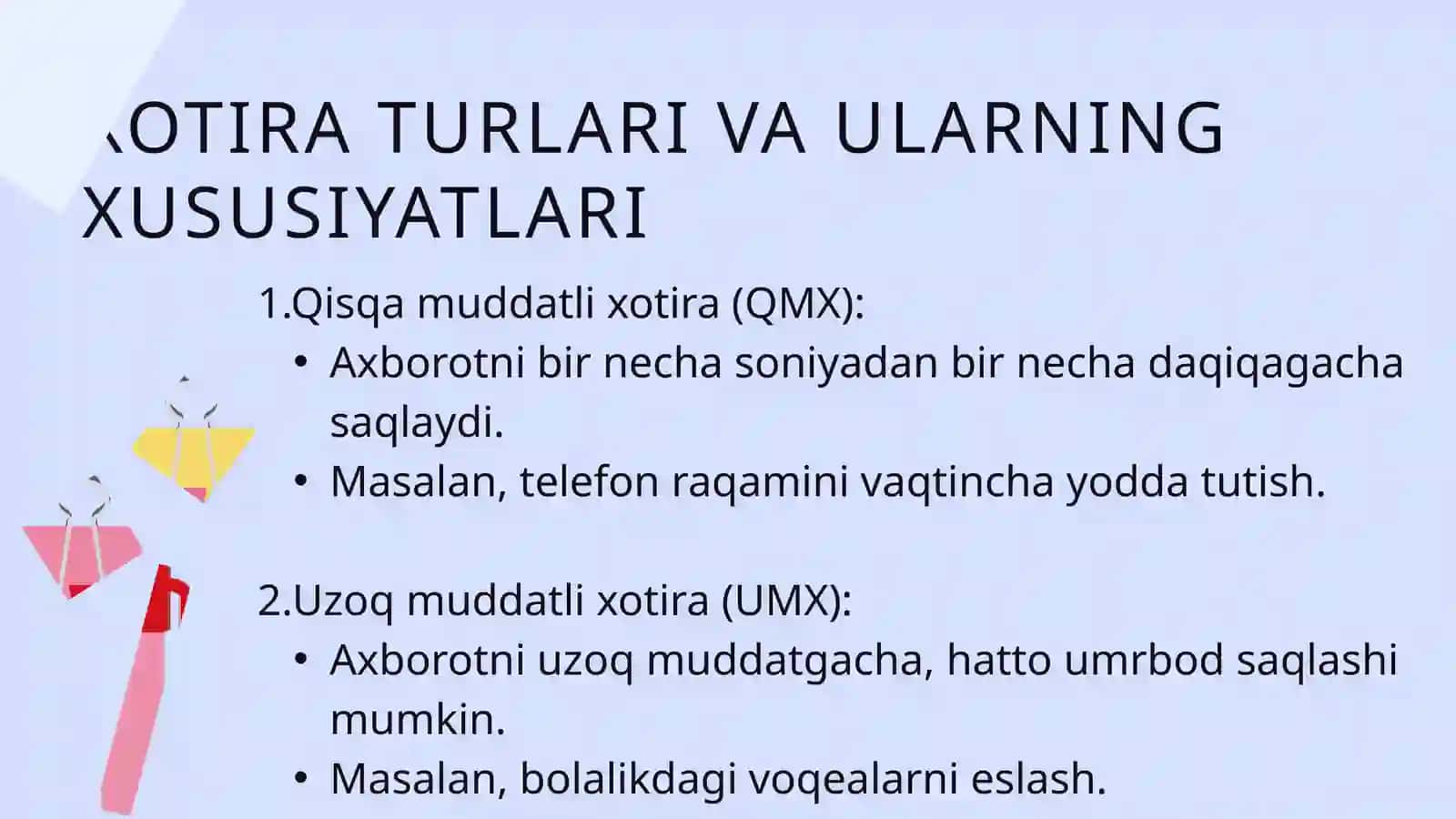 XOTIRA VA TAFAKKUR 4