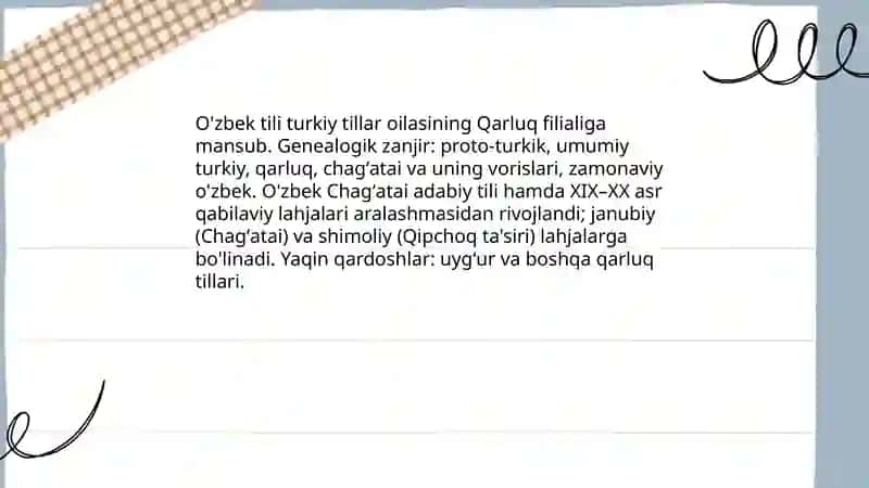 O'zbek tili va uning taraqqiyoti 4