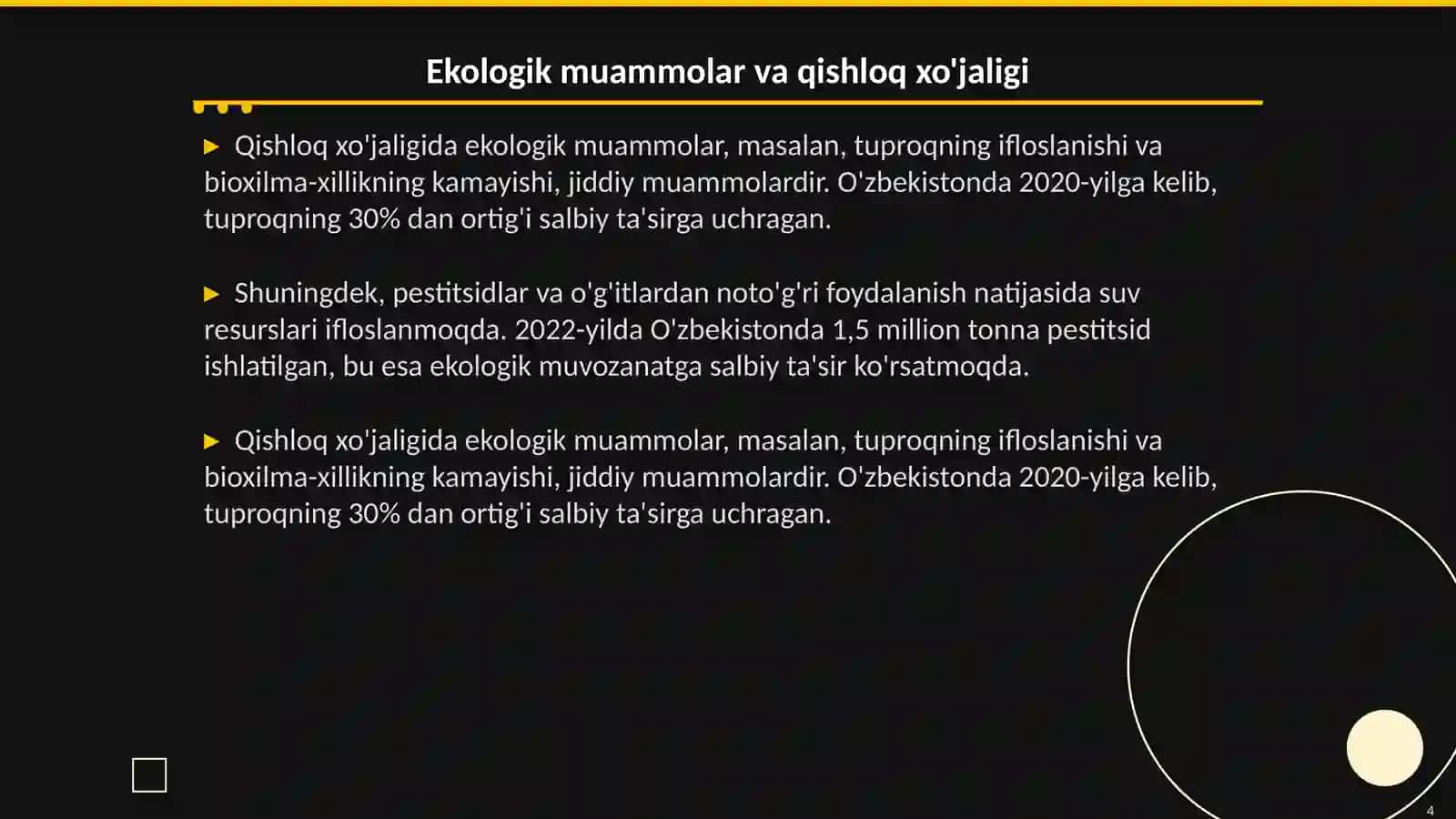 Qishloq xo'jaligi va biosfera 4