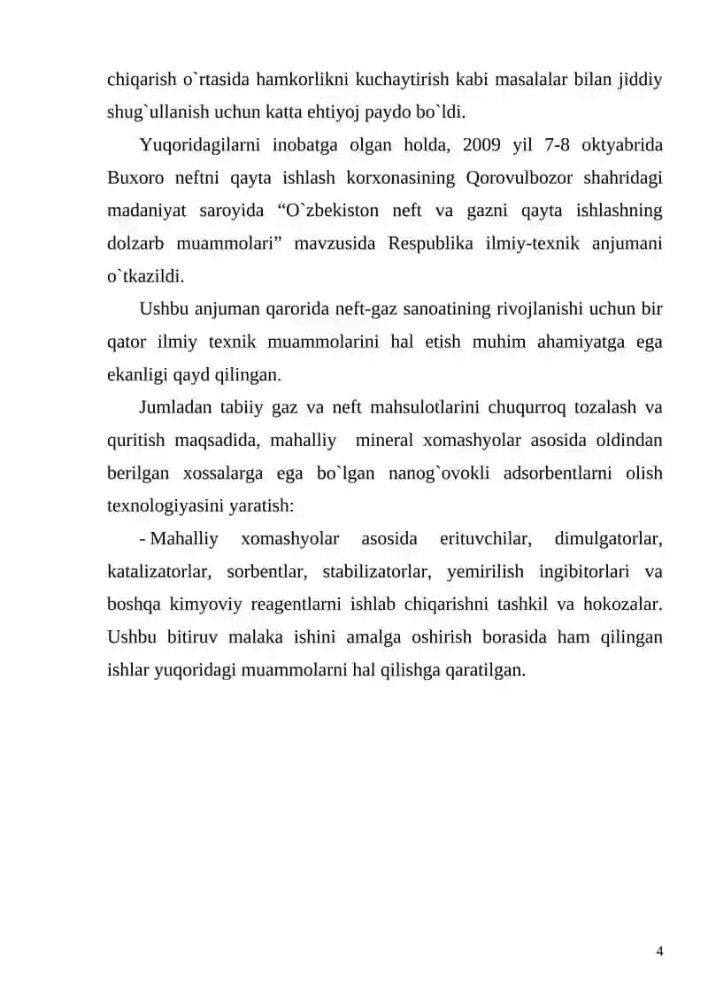 Neft va gazni qayta ishlash sanoati 4