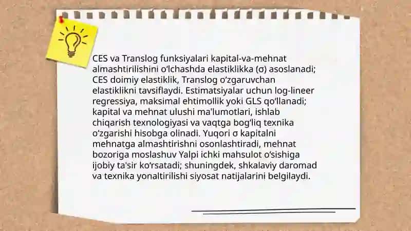 Cobb-Douglas ishlab chiqarish funksiyasi 4
