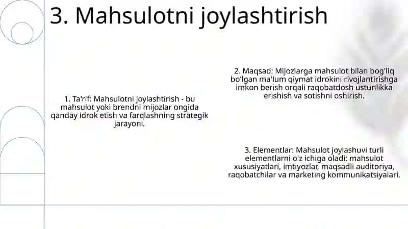 Marketing asoslari 4