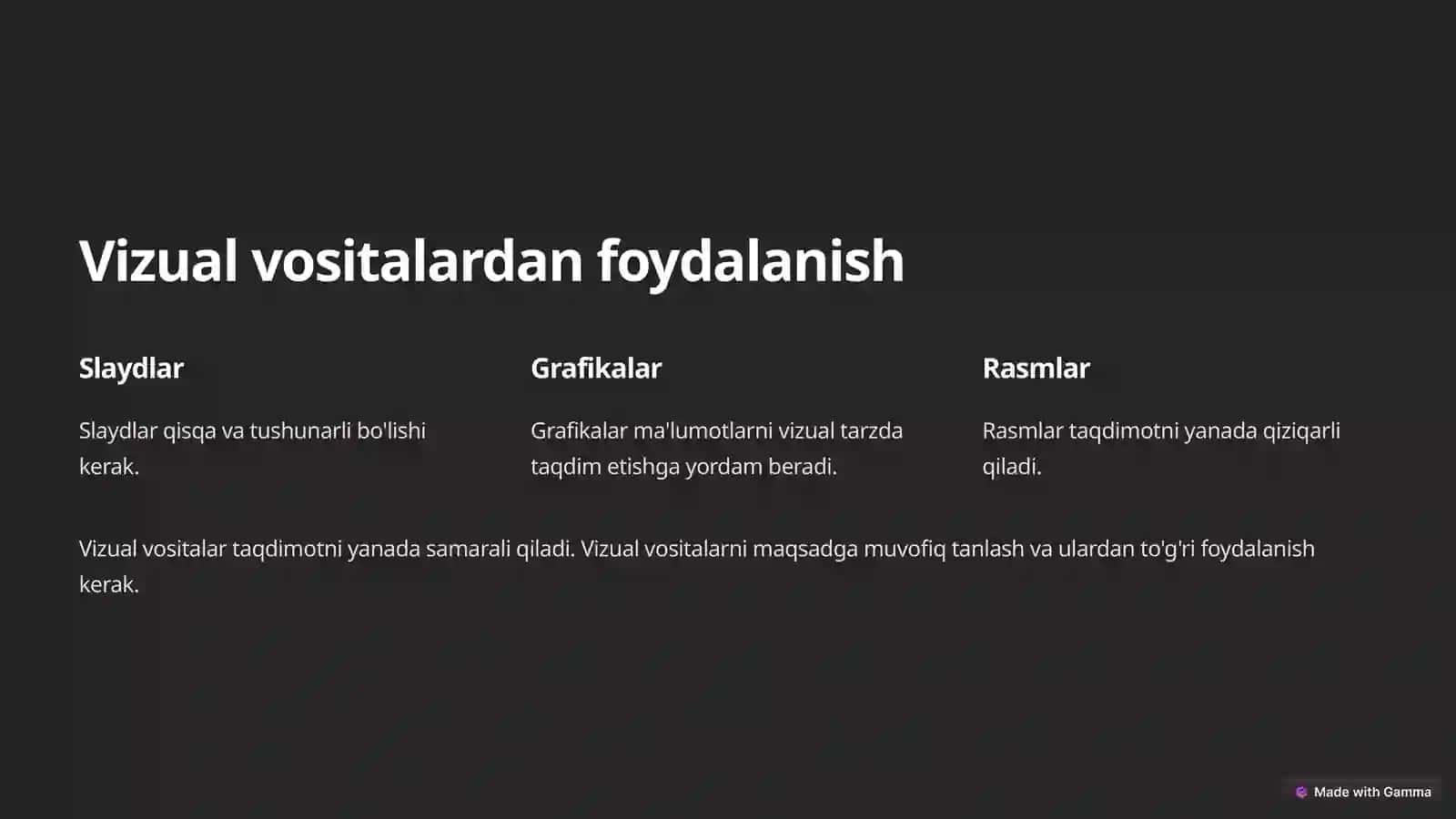 Taqdimot qilish san'ati 4