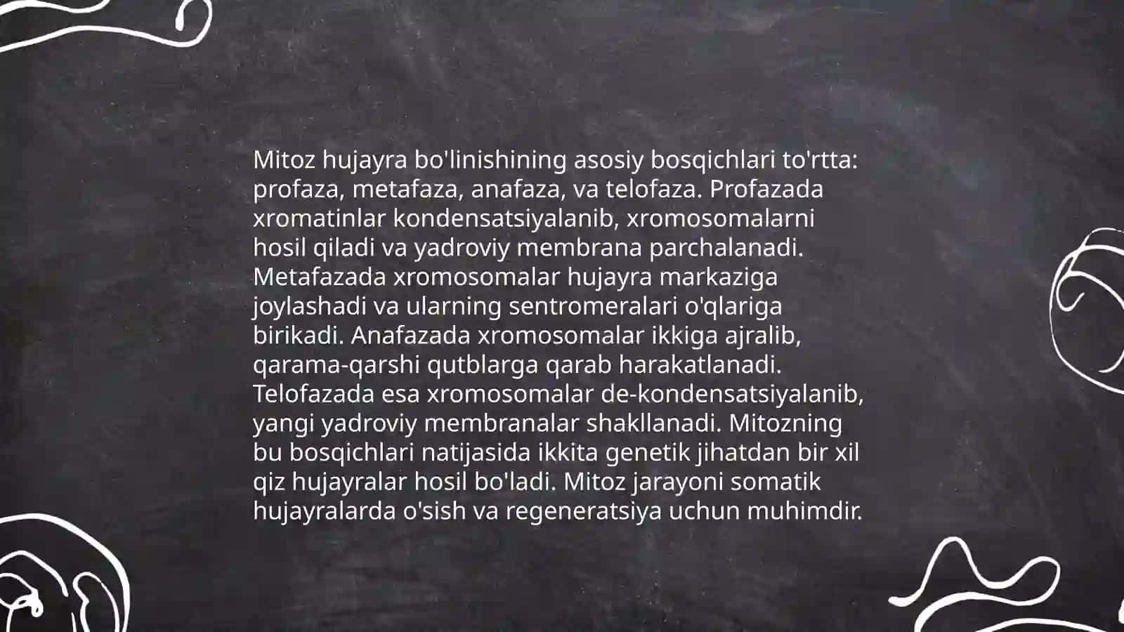 Mitozning fazalari 4