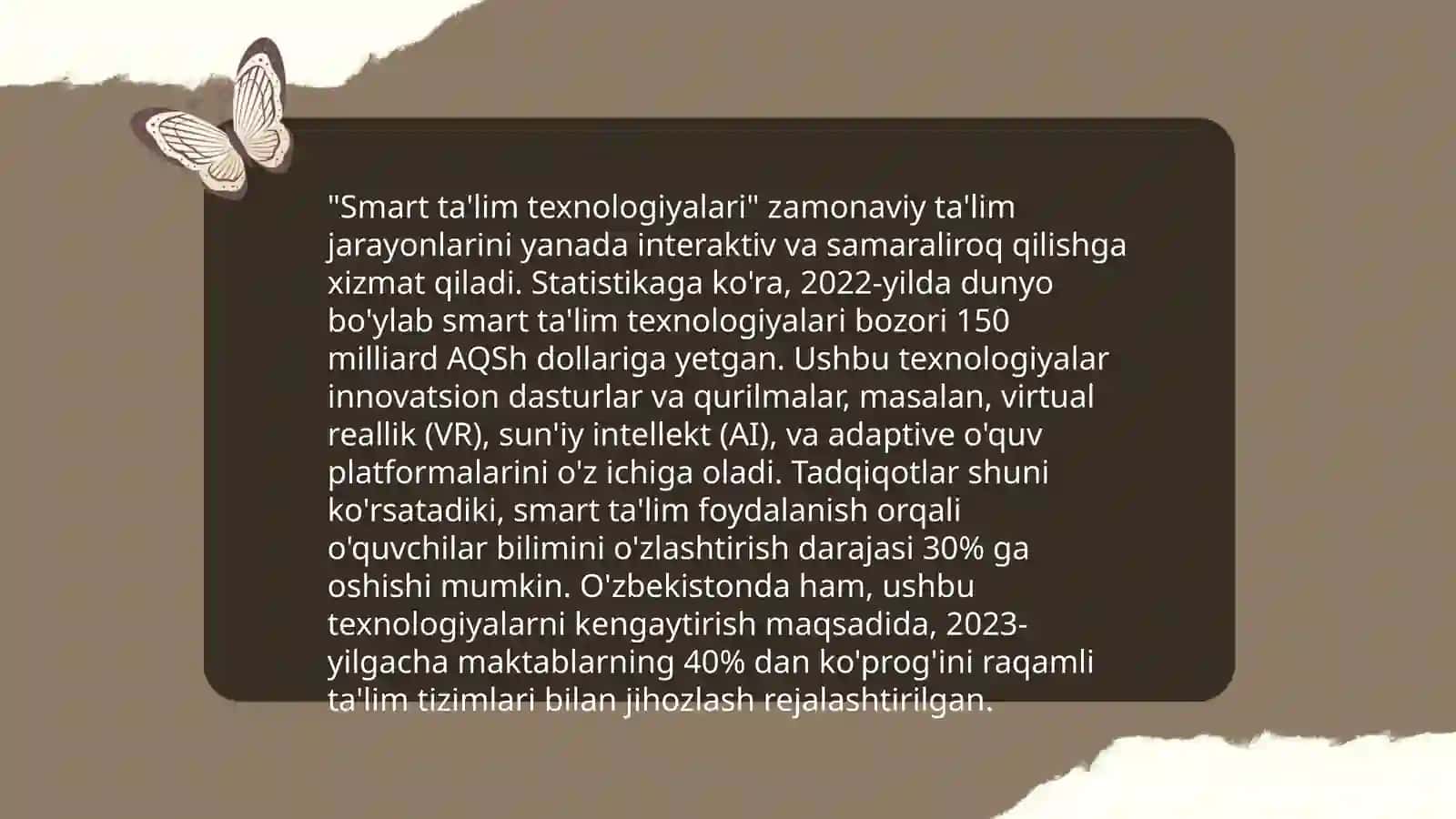 Smart ta'limning rivojlanishi 4