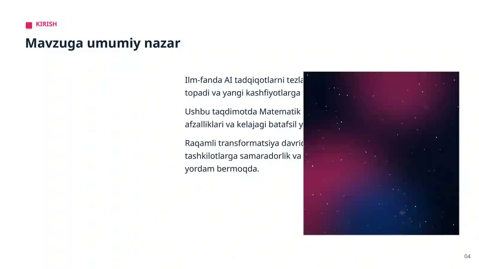 Matematik isbotlash 4