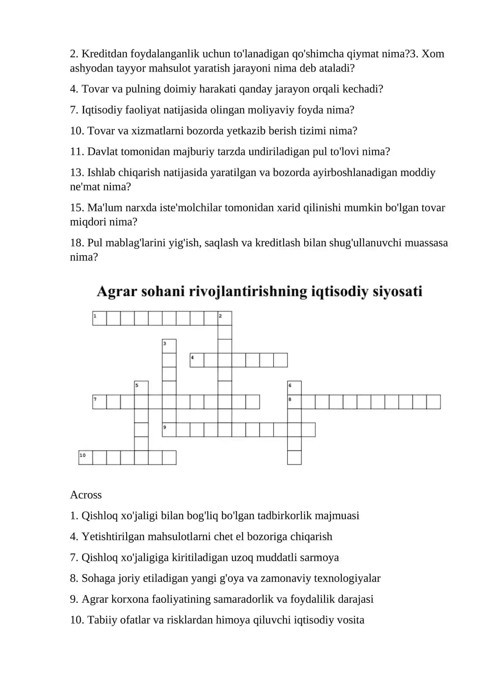 Iqtisodiy tizim modellari 4