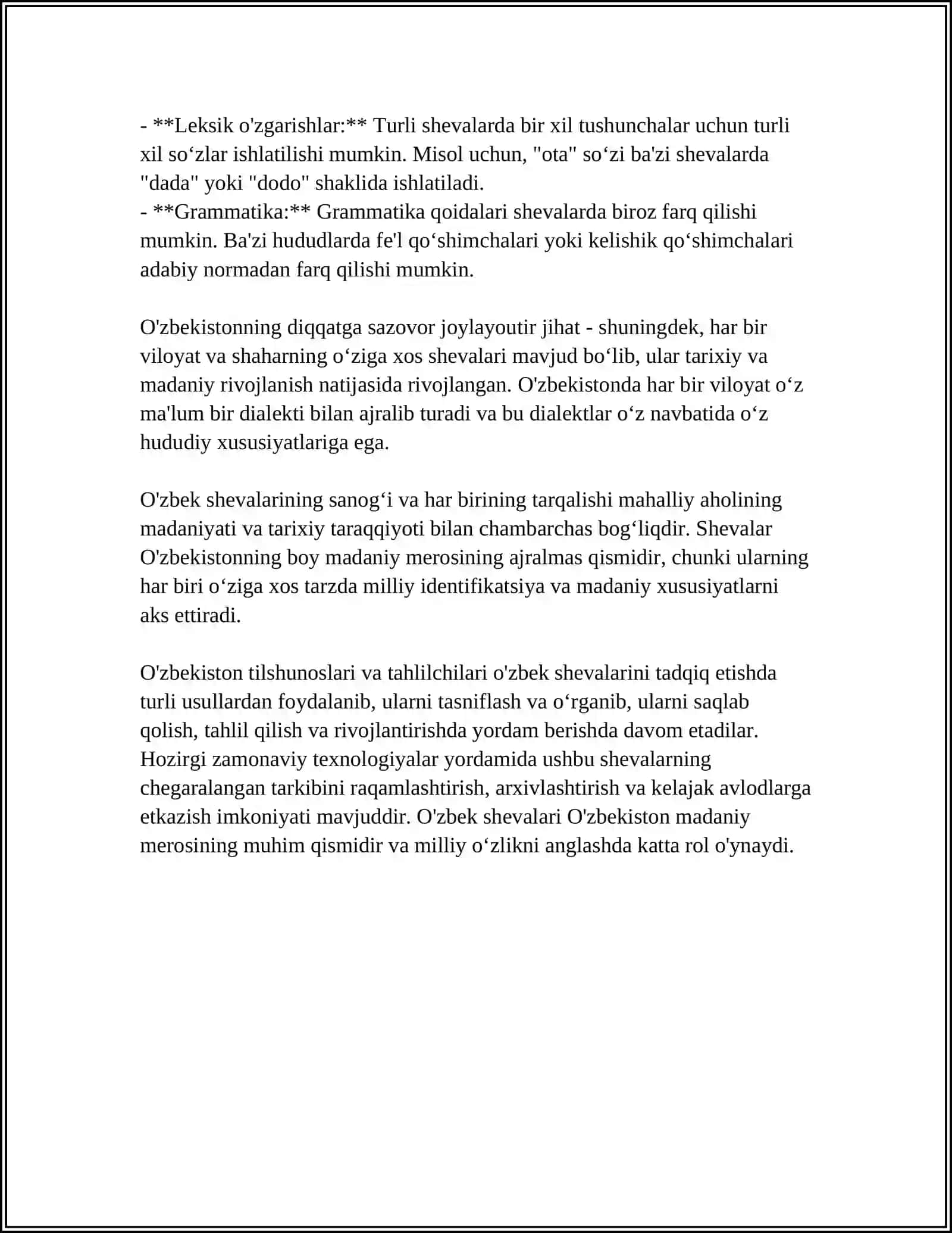 Oʻzbek xalq shevalarining leksik xususiyatlari 4