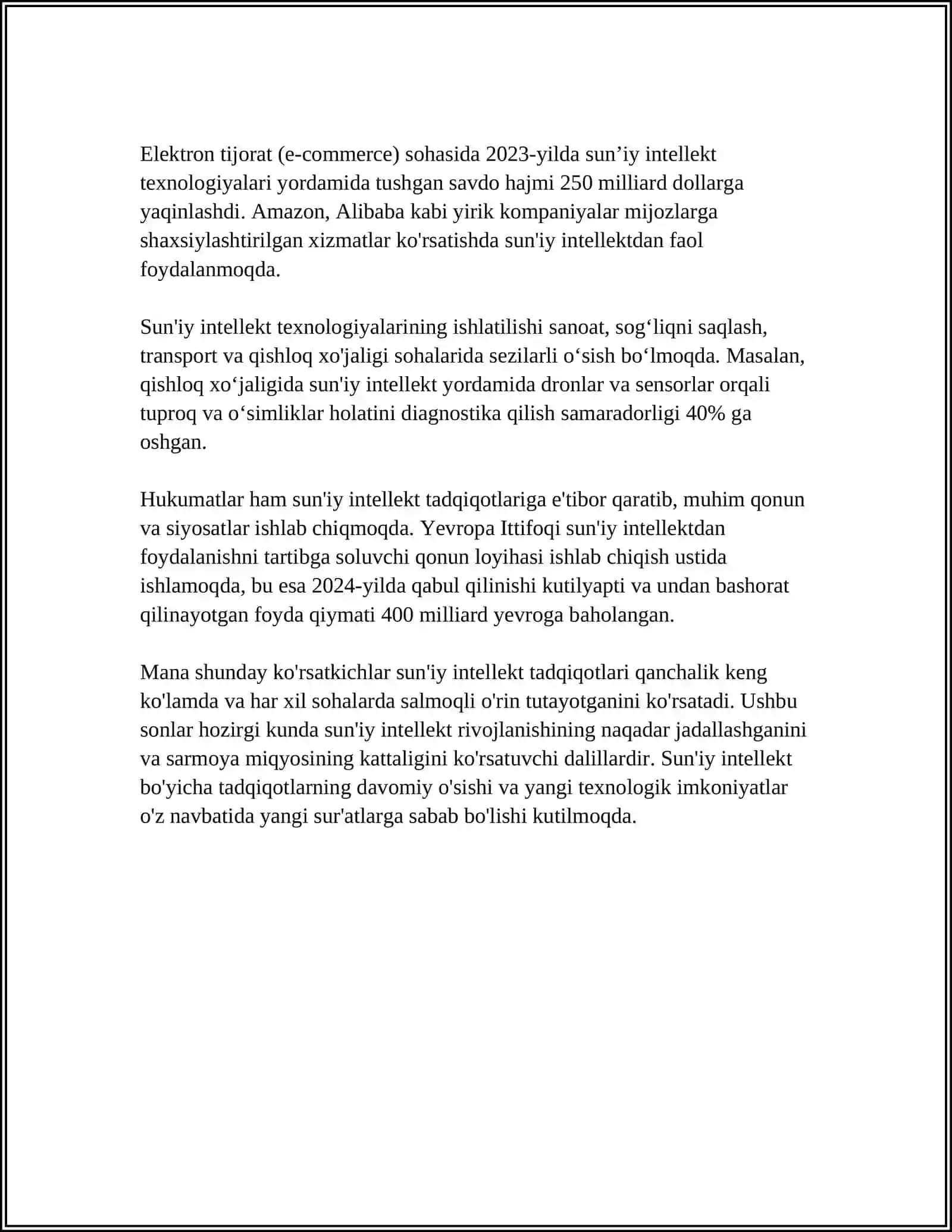 SHAMCHALAR TEXNOLOGIYASIDA QO'LLANILADIGAN ZAMONAVIY ASOSLAR NOMENKLATURASI, TASNIFI 4