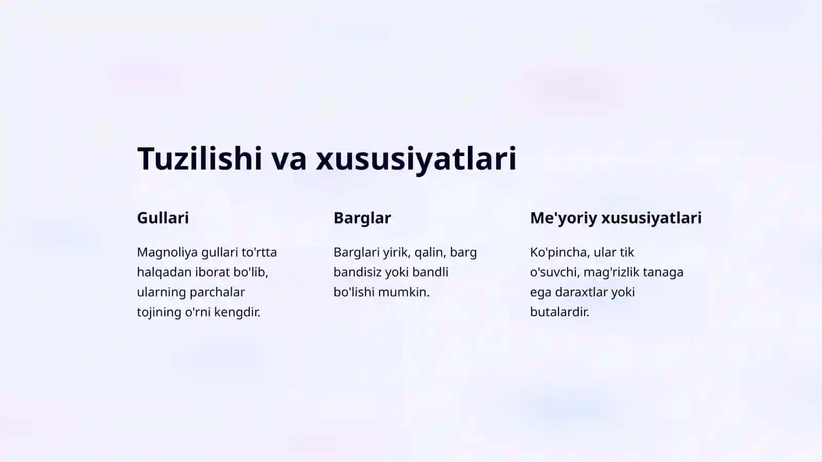 Magnoliya gulilar qabilyasi 4