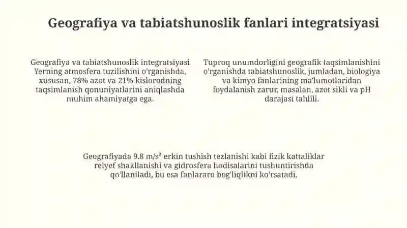 Geografiya o'qitish metodologiyasi 4
