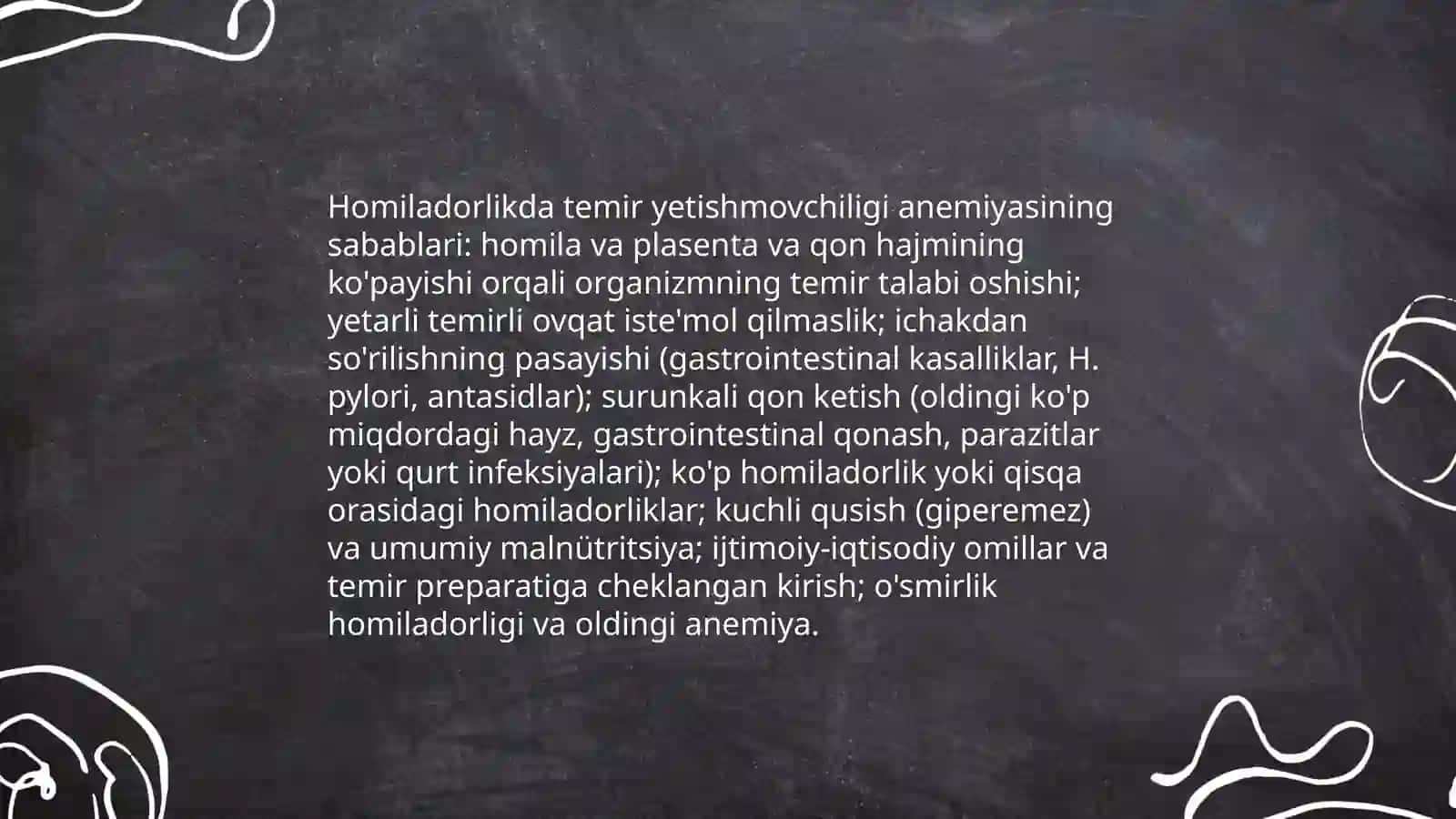 Anemiya va Homiladorlik 4