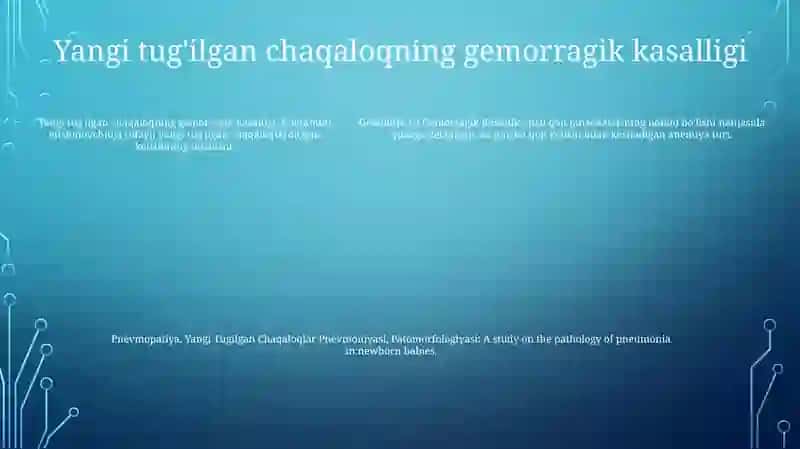Yangi Tugilgan Chaqaloqlar Pnevmoniyasi 4