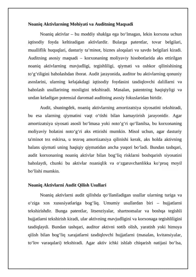 Nomoddiy aktivlar auditi 4