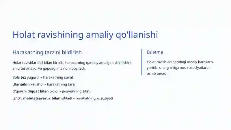Ravishning Grammatik Xususiyatlari 4
