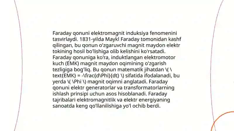 Elektromagnit induksiya qonuni 4