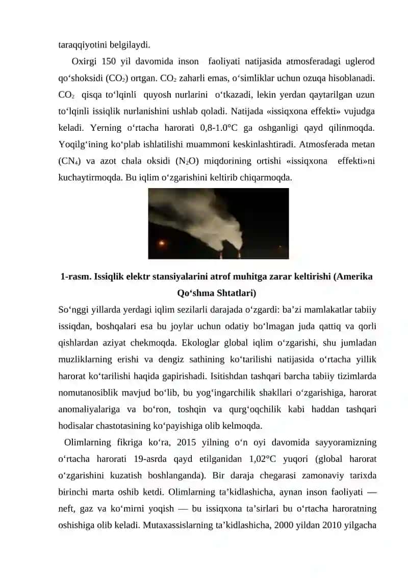 IQLIM O‘ZGARISHI VA EKOLOGIK MOSLASHUV 4