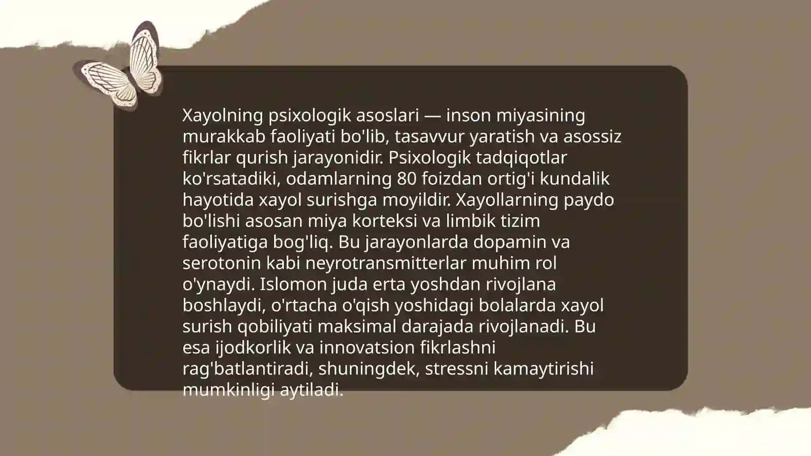 Xayol jarayonlari va xayol turlari 4