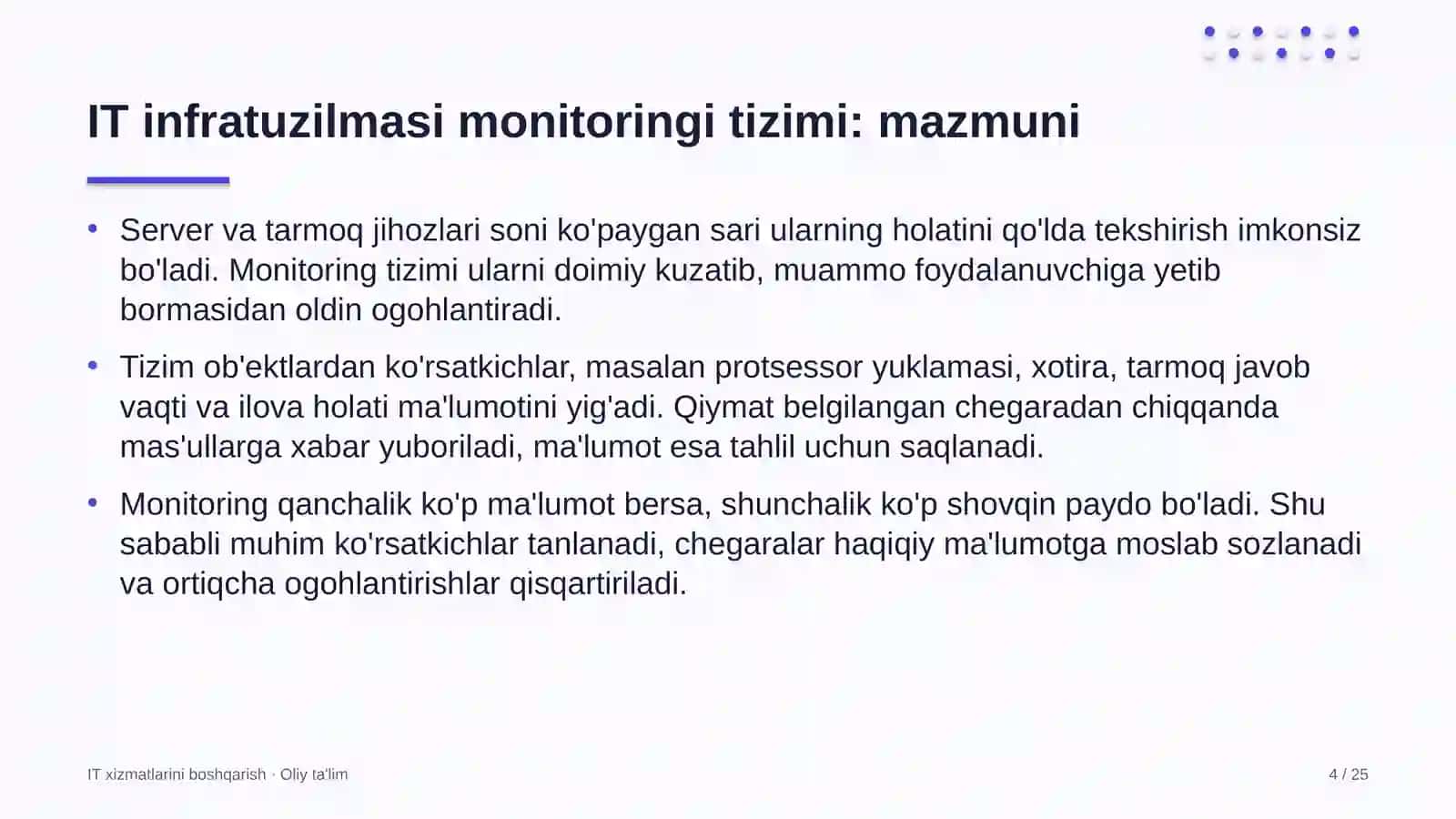 etnoturizmda axborot texnologiyalari infratuzilmasi monitoringi tizimini joriy etish 6616 4