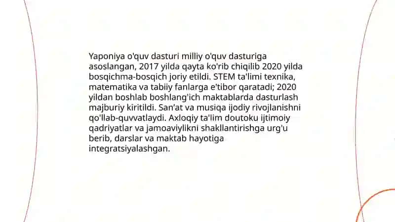 Yaponiya taʼlim tizimining xususiyatlari 4