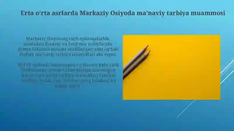 Erta Oʻrta Osiyoda Maʼnaviy Taʼlim Muammosi 4