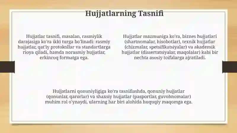 Hujjatlar: Ta'rif va Mohiyat 4