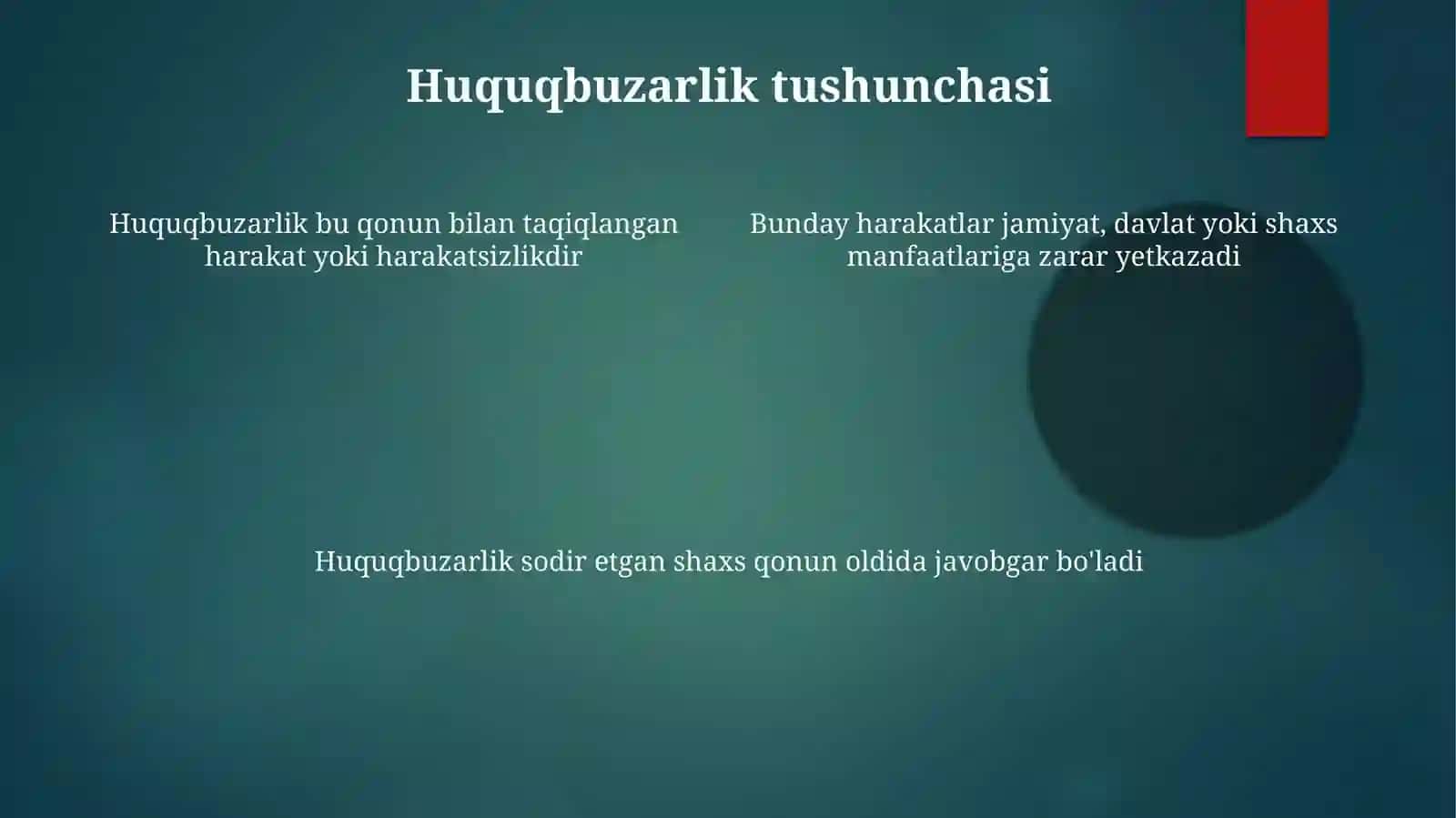 Huquqbuzarlik 4