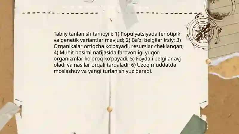 Darvin talimotining qisqacha mazmuni 4