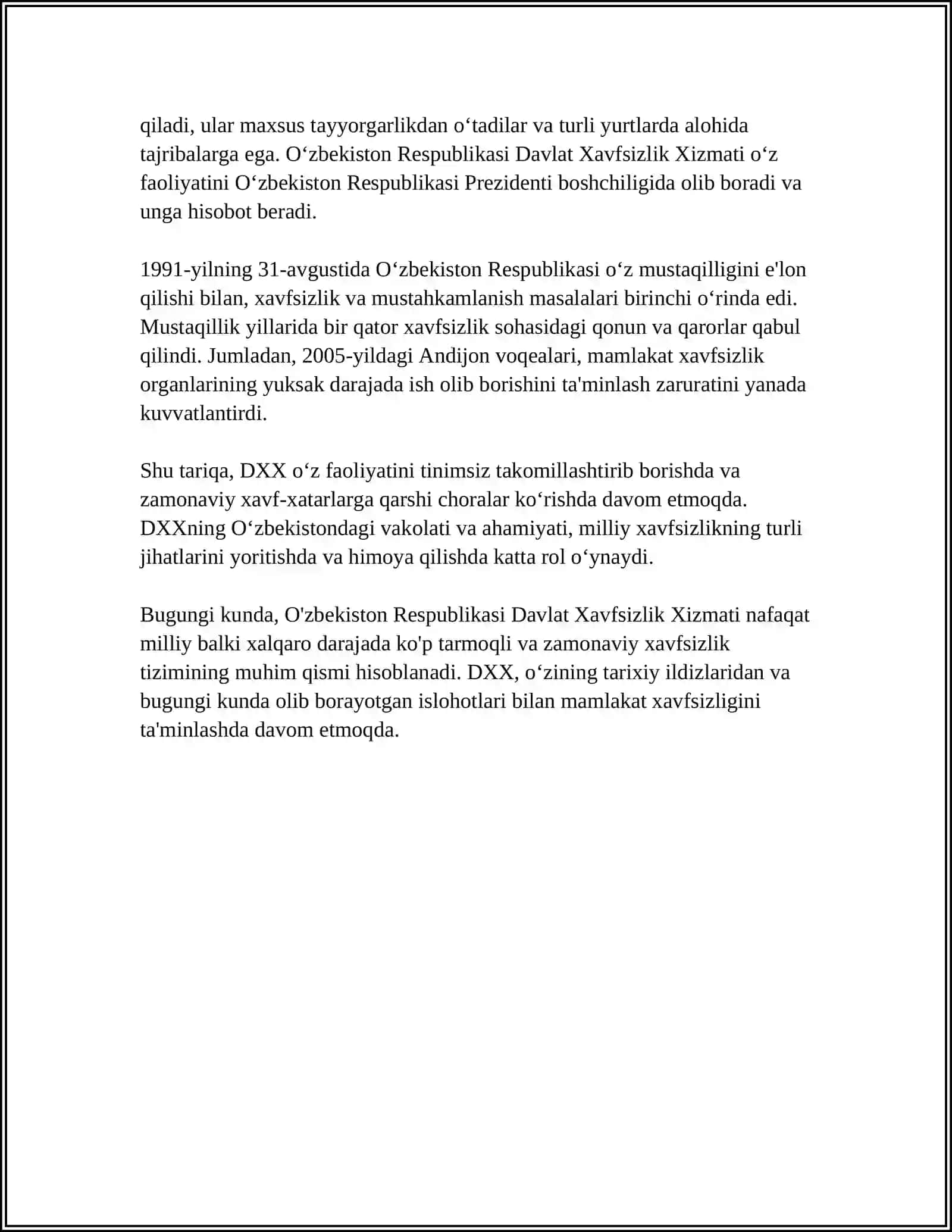 Oʻzbekiston Respublikasi Davlat Xavfsizlik Xizmati 4