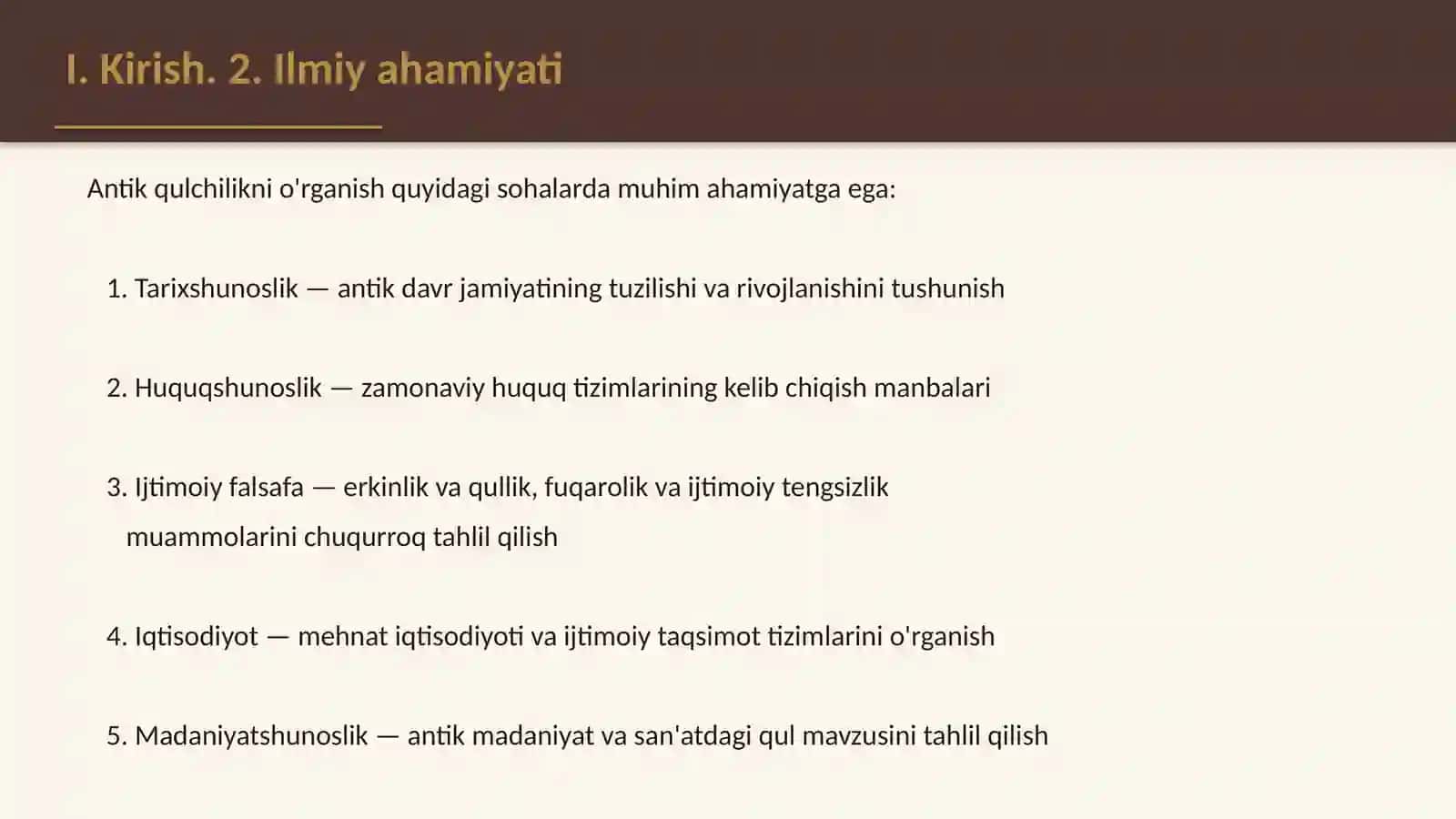 Antik qulchilik va uning o'ziga xos xususiyatlari 4