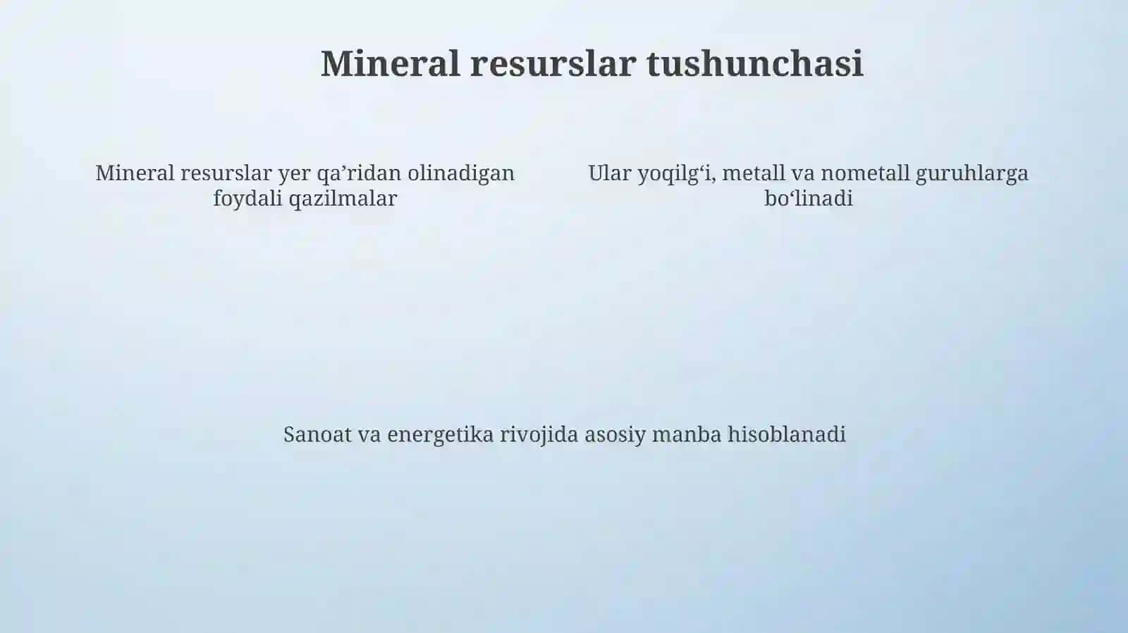 Qozogʻiston Respublikasining Mineral Xomashyo Resurslari 4