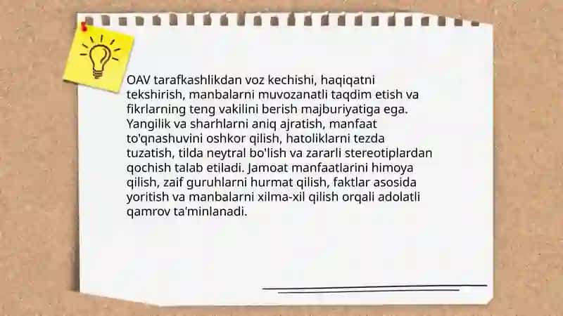 OAV vositalarining majburyatlari 4