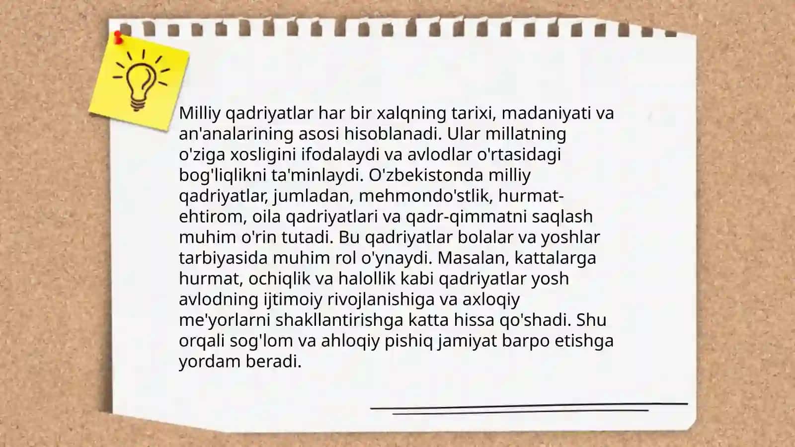 Tarbiya jarayonida ajdodlar merosini qadriga yetish 4