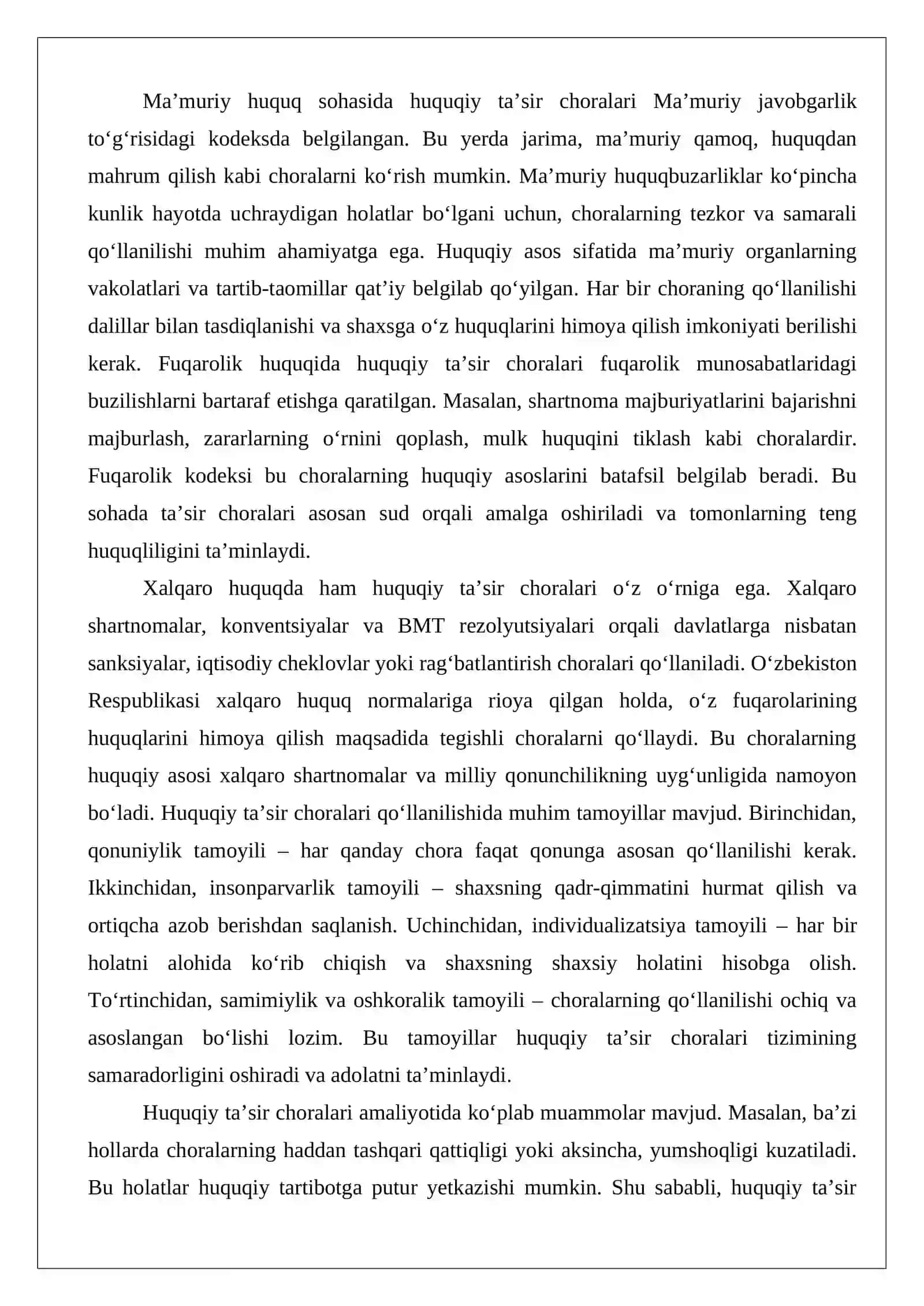 Huquqiy ta’sir choralari turlari 4