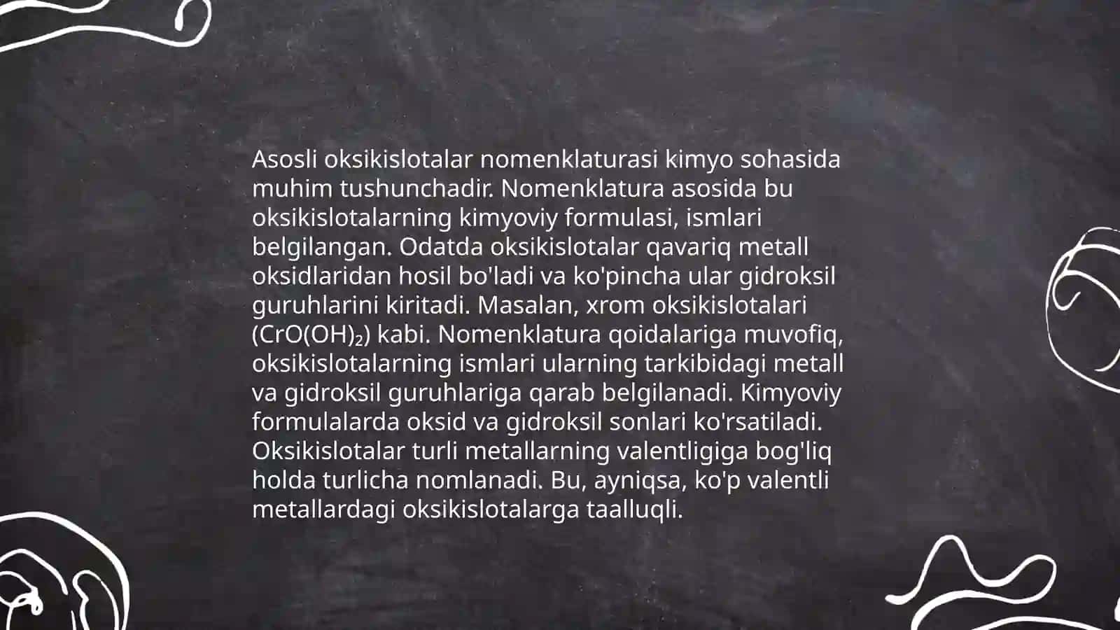 Asosli oksikislatalarning umumiy xususiyatlari 4