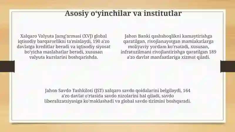 Global iqtisodiyot: tarix va asosiy oʻyinchilar 4