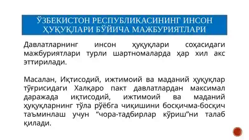 Инсон ҳуқуқлари бўйича миллий қонунчилик 4