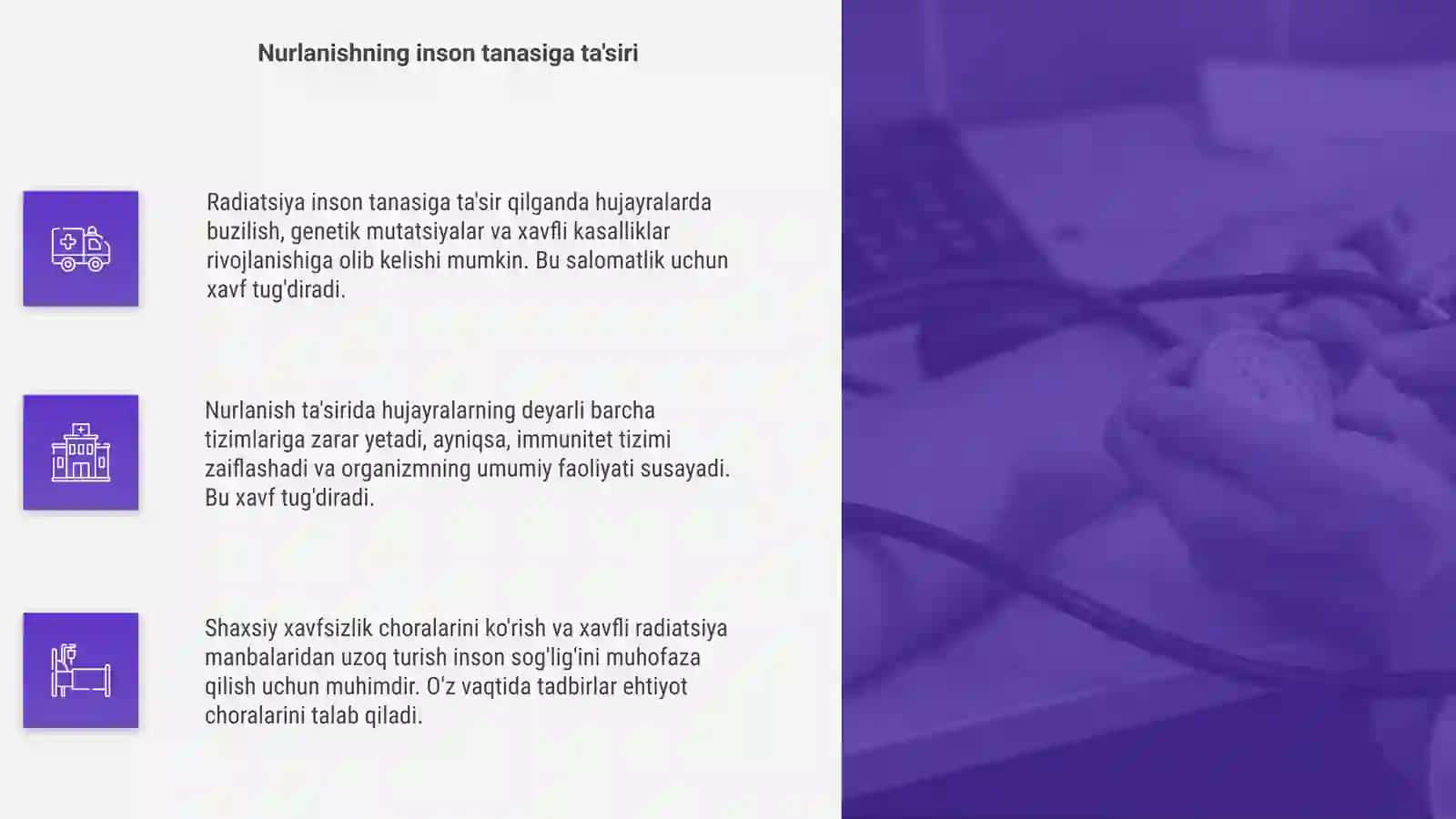 Radiaktiv nurlanishning inson salomatligiga tasiri 4