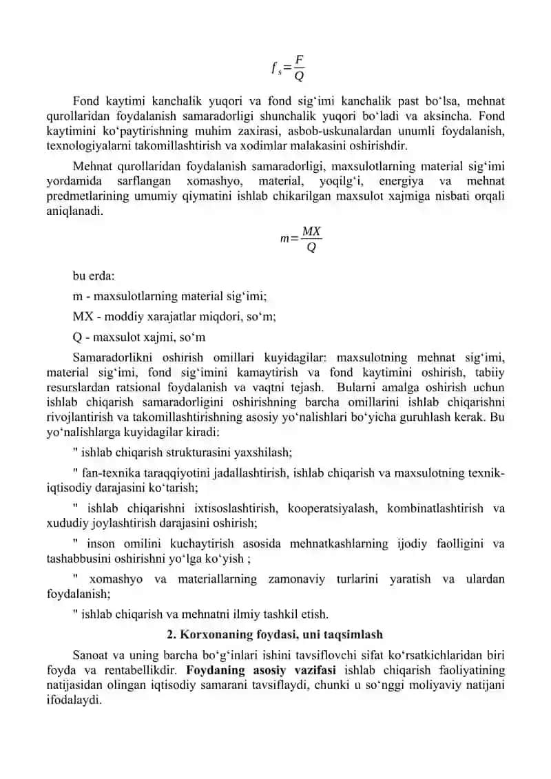 Korxona faoliyati moliyaviy natijalari. 4