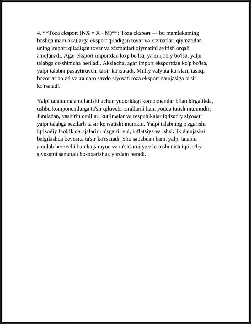 Yalpi talab va yalpi taklif 4