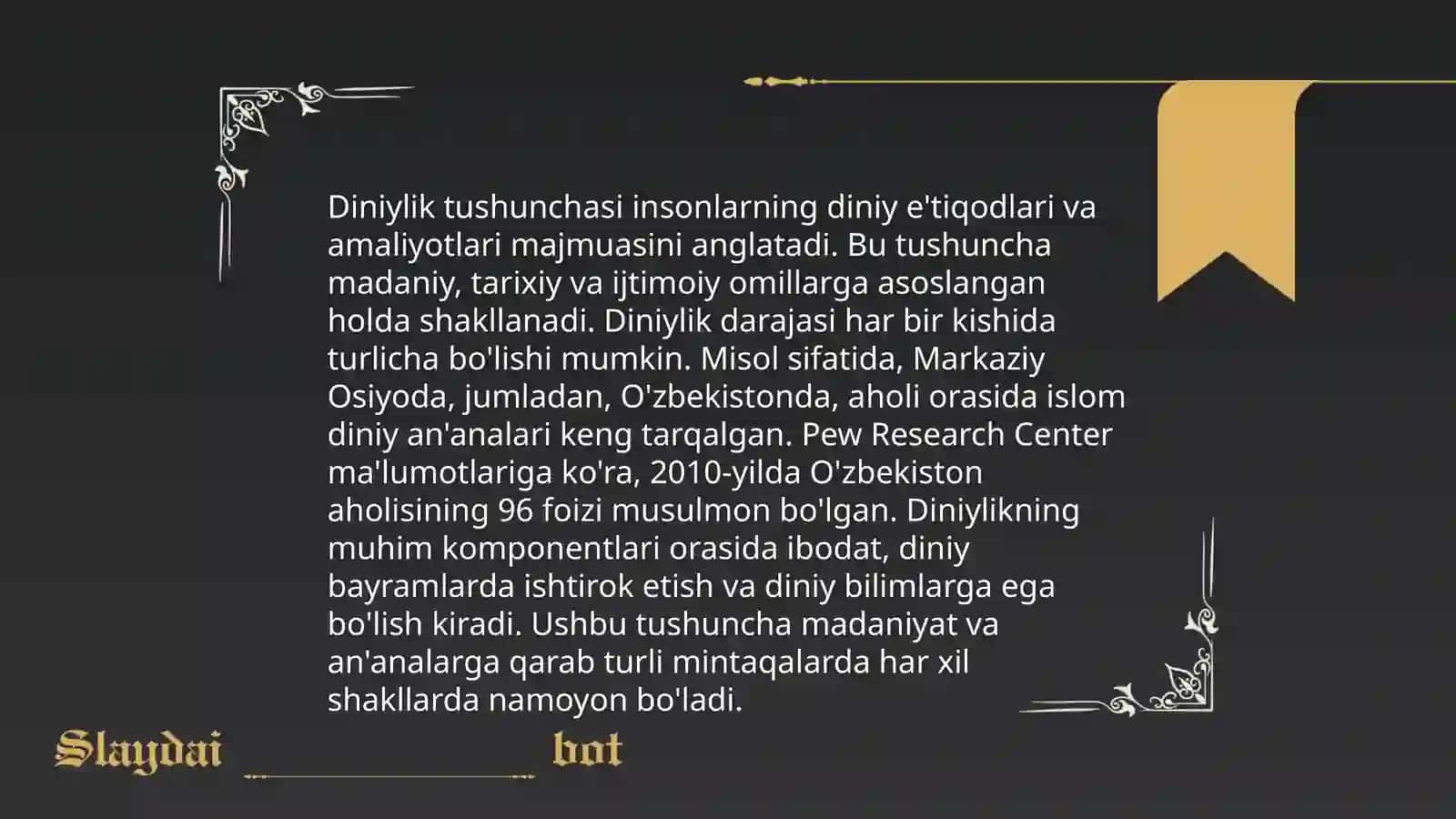 Dunyoviylik tushunchasi 4