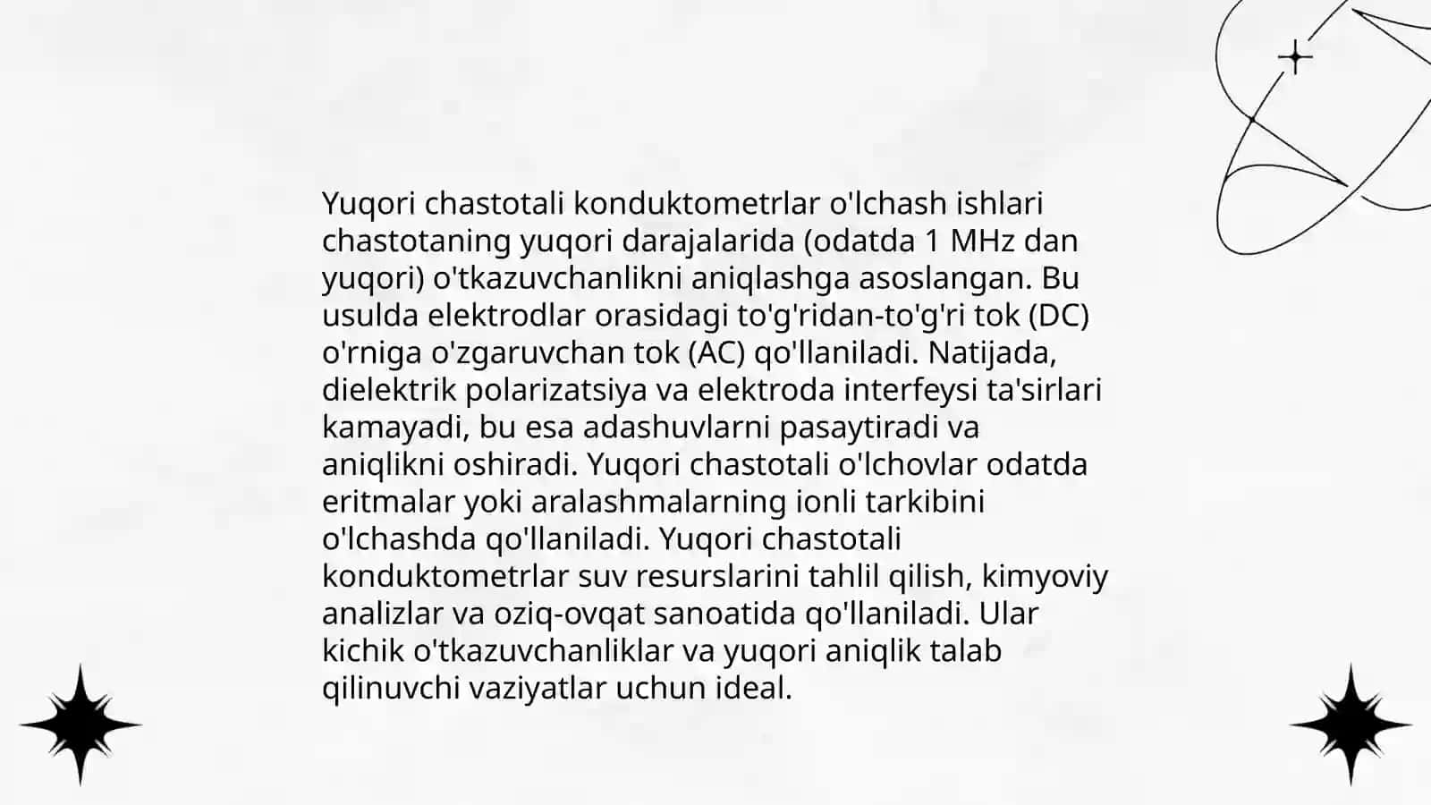 Yuqori chastotali konduktometriya 4