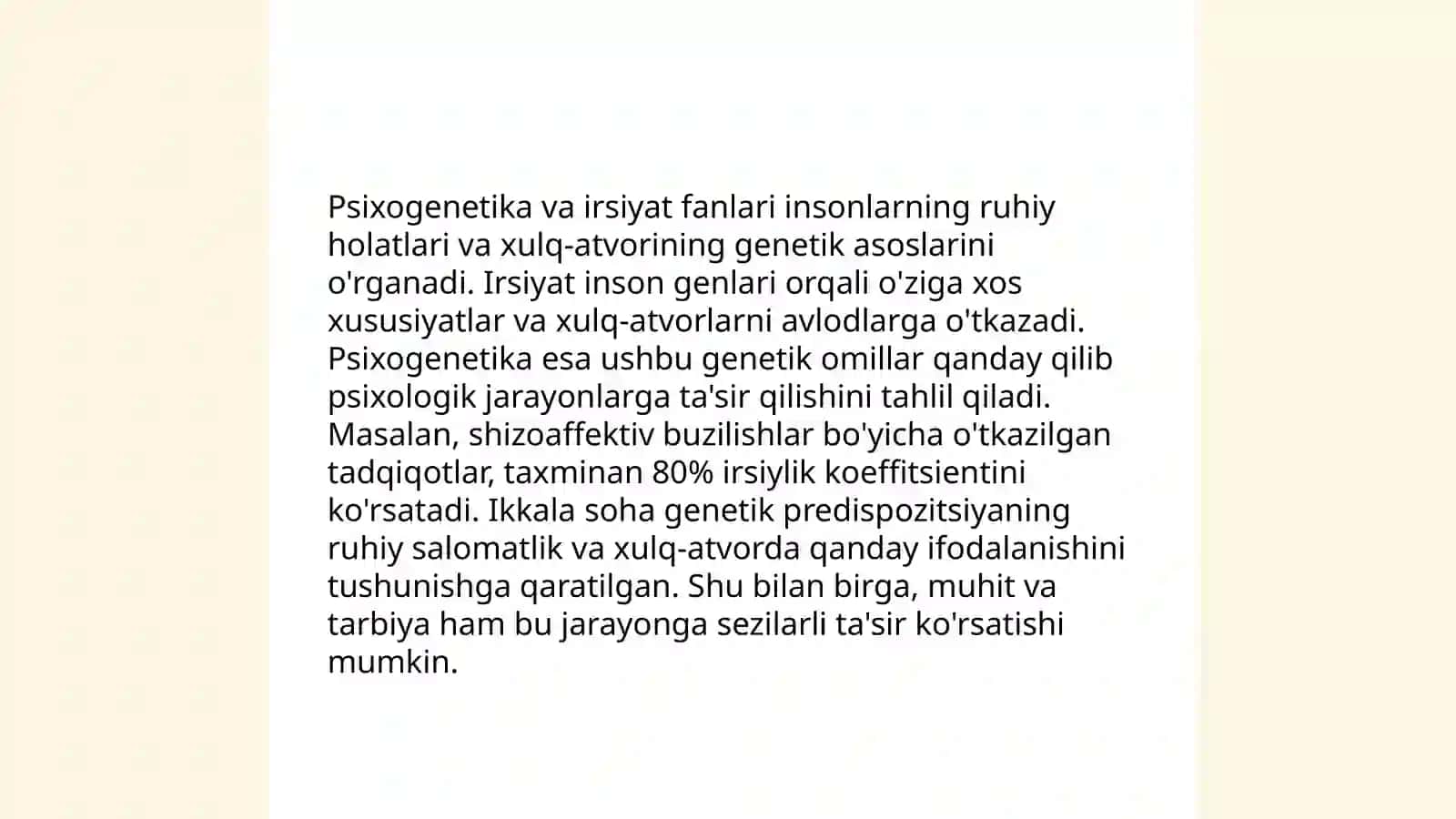 Psixogenetik tadqiqotlar 4