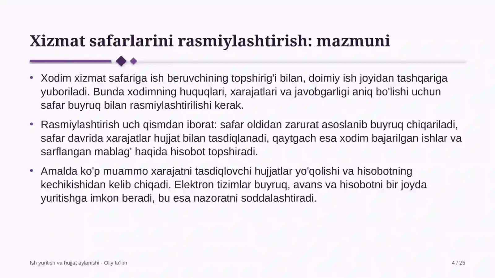 alkogolsiz ichimliklar ishlab chiqarishda xizmat safarlarini rasmiylashtirish 3588 4