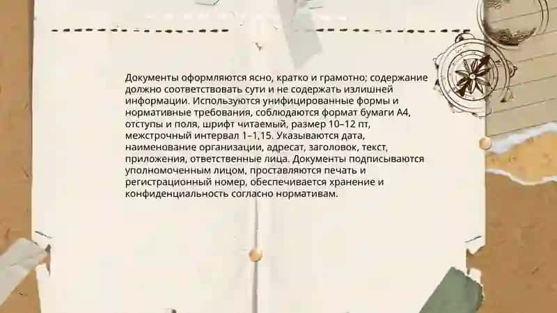 Правила оформления деловых бумаг 4