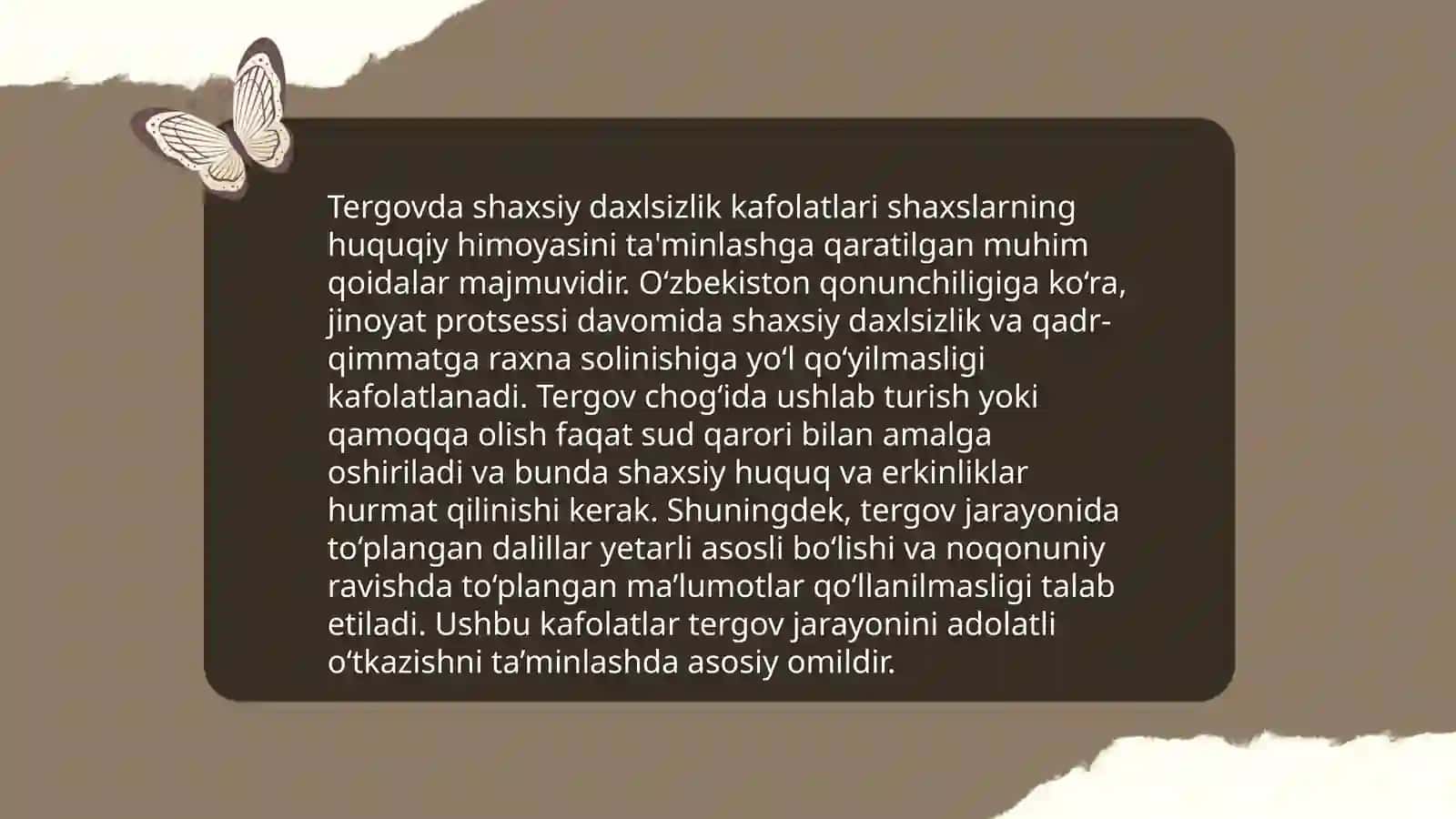 Konstitutsiyaviy Huquqlar (Constitutional Rights) 4