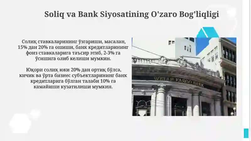 Moliya Tizimi va Soliq va Bank 4