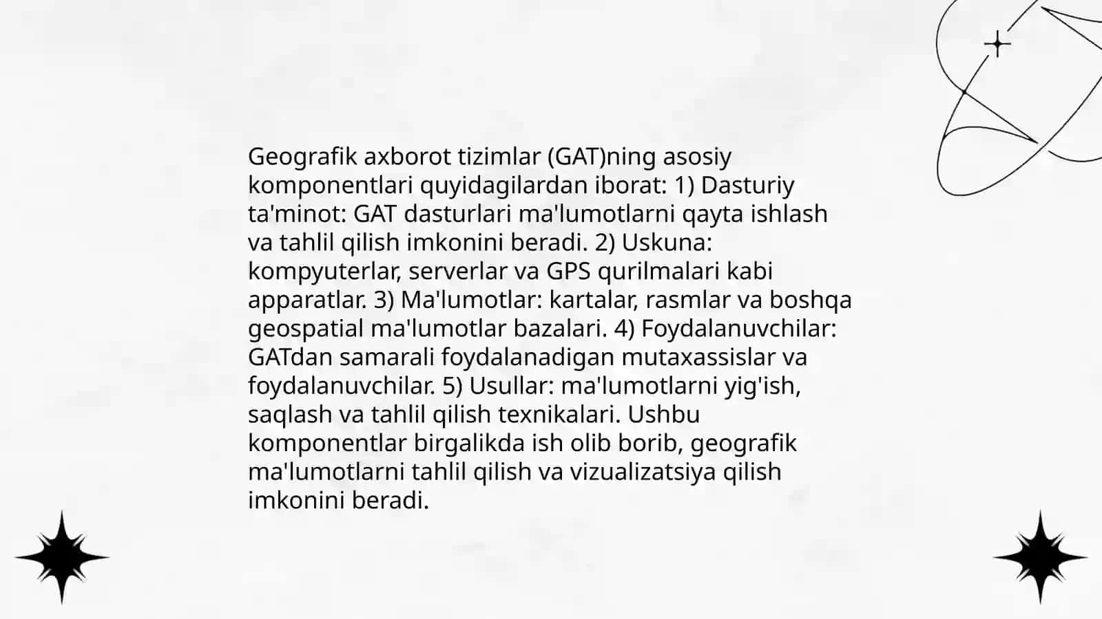 Geografik axborot tizimlari va texnologiyalari 4