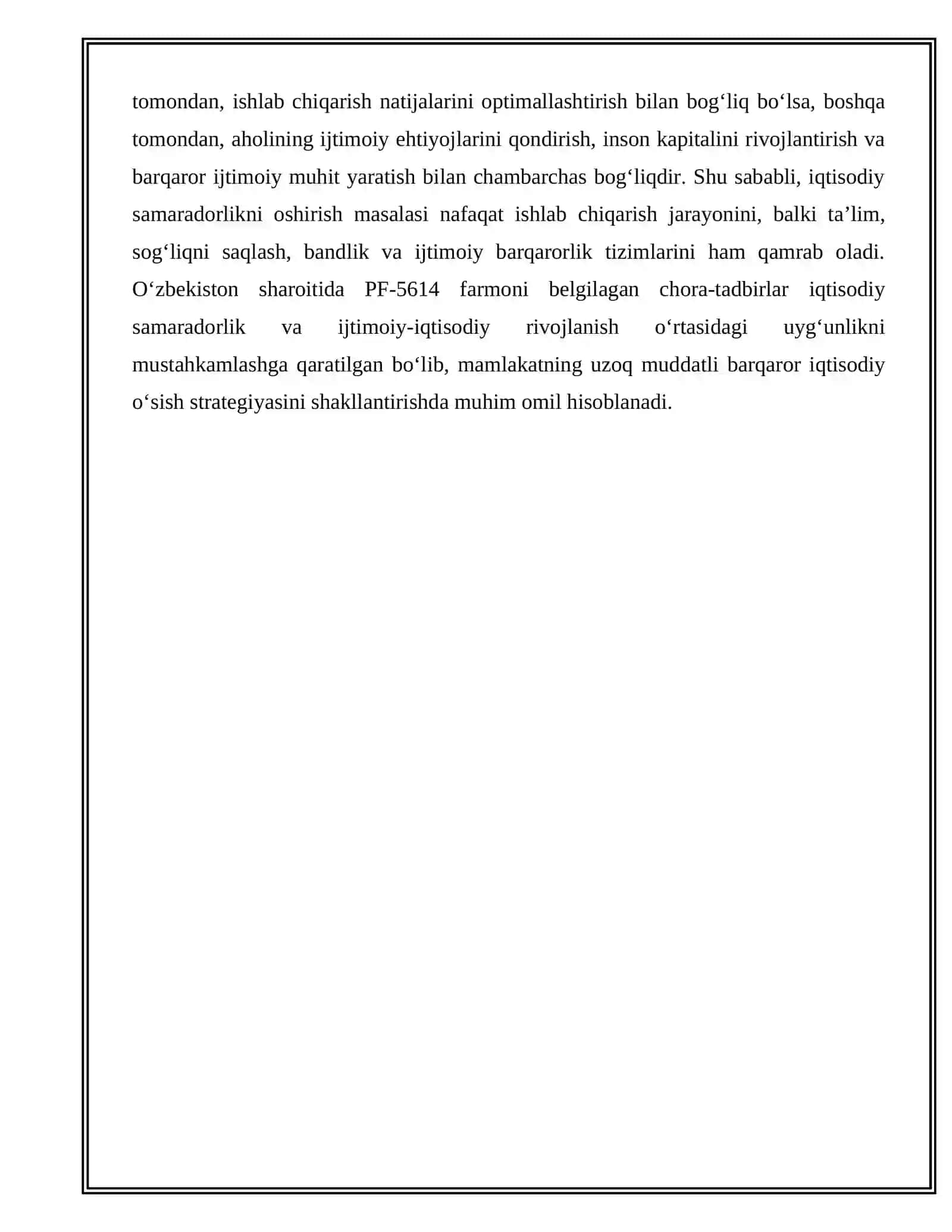 Iqtisodiy faoliyat samaradorligi 4