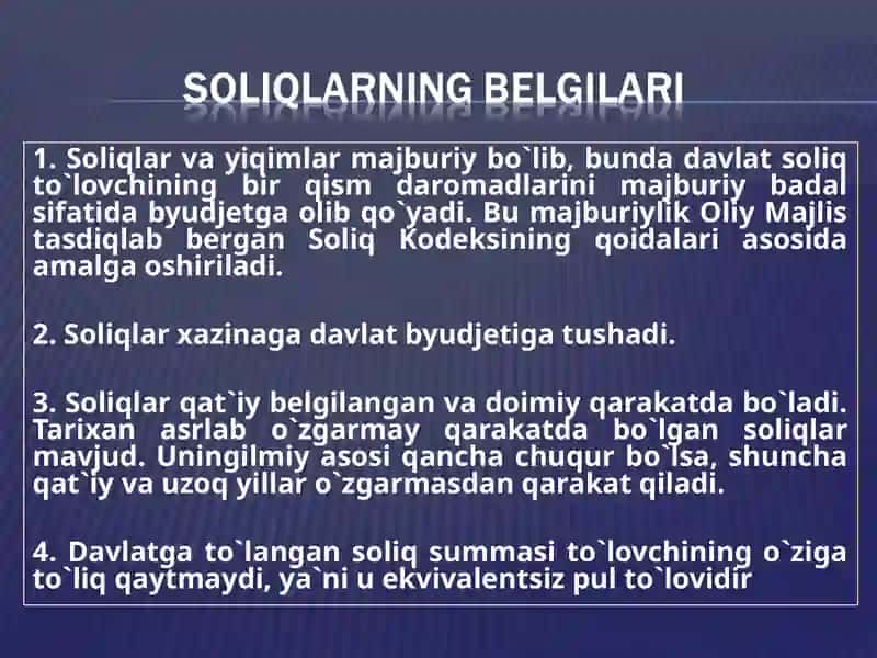 Soliqlarning Makroiqtisodiy mohiyati 4